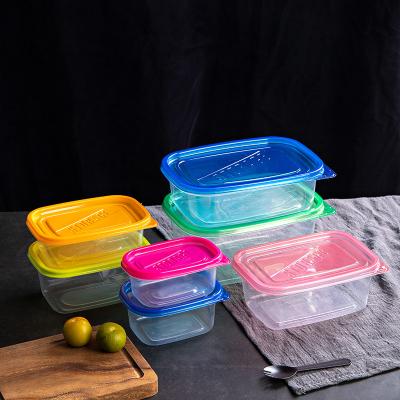 China Luxury Disposable Plastic Disposable Food Takeaway Box Microwave Food Storage PP Plastic Food Container for sale