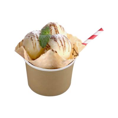 China Top Selling Guaranteed Quality Biodegradable Customized Disposable Paper Ice Cream Cups for sale