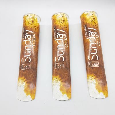 China Wholesales Calippo Biodegradable Tube? Disposable Ice Lolly Tube Customized Logo Print Squeeze Cup For Ice Cream Tube for sale