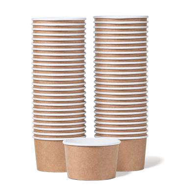 China High Quality Custom Biodegradable Ice Cream Coffee Disposable Cold Drinking Paper Cup With Logo for sale