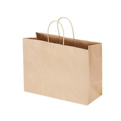 China Recyclable Takeaway Food Packaging Recycled Paper Custom Packaging Bag Brown Paper Bag With Logo for sale