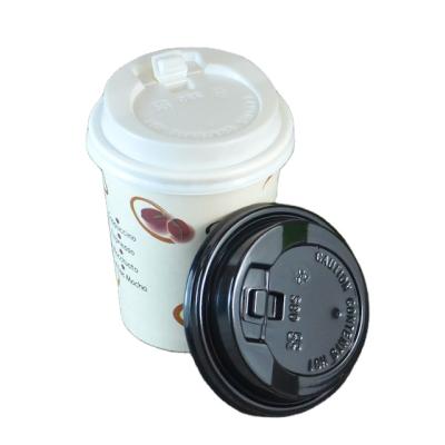 China Hotsales Child Safe Disposable PLA Plastic Lid Cup Paper Coffee Cup Lids Roll Up Lid Cover for sale