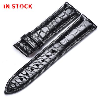 China Alligator Watch Strap Wholesale Customized Luxury IN STOCK 18mm 20mm Genuine Alligator Watch Strap 22mm for sale