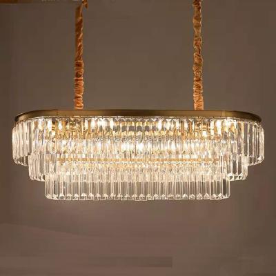 China Yannis Modern Gold Plated Round Chandeliers Luxury Crystal Chandelier and Bedroom Kitchen Pendants Hanging Light for sale