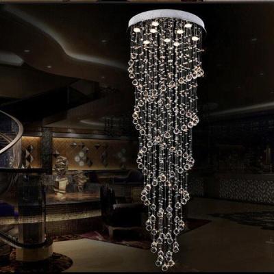 China Modern creative steel crystal k9 chandelier led pearl chandelier pendant lights for sale