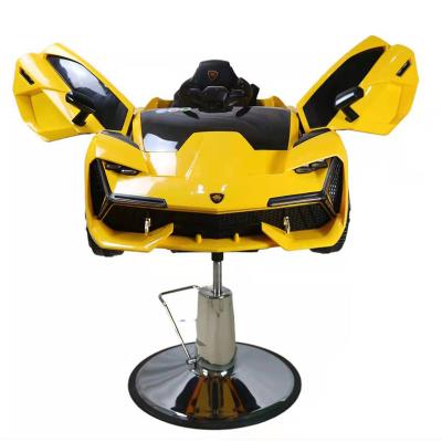 China Traditional Wholesale China Child Baby Kid Salon Equipment Hair Barber Car Chair Brown Heavy Duty For Childrenbarber chairs for sale