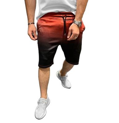 China QUICK DRY Men's Casual Gym Shorts Men's Outdoor Gradient Sports Trend Cropped Pants for sale