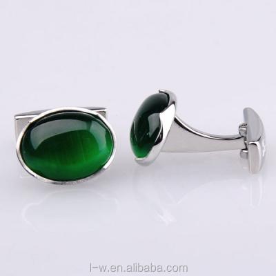 China Wholesale Noble Look Noble Jade Gemstone Cufflinks for sale