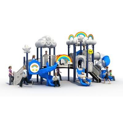 China Engineering Plastics + Galvanized Large Square Shape Steel Pipe Cloud Slide Equipment Kindergarten Park Outdoor Plastic Community for sale