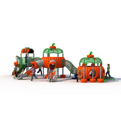 China Engineering Plastics + Galvanized Outdoor Equipment Pumpkin Steel Pipe Factory Price Children's Playground Slide Plastic Playground for sale