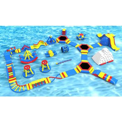 China New PVC Obstacle Water Park Inflatable Float Games For Adults Equipment for sale