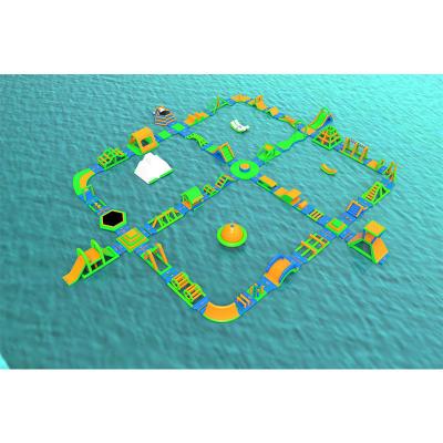 China Custom Inflatable Water Park Obstacle Game Commercial PVC Production for sale