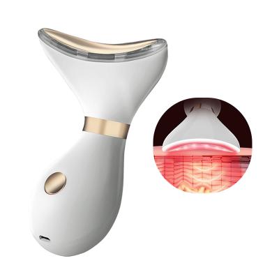 China Electric Facial Lifting Machine Face Beauty Massager Anti-puffiness Neck Vibration Skin Massager Device for sale