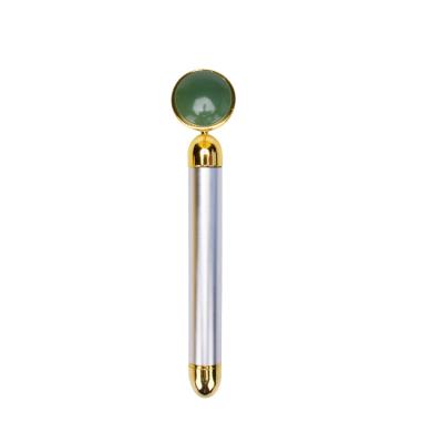 China Anti-Puffiness Skin Beauty Bar 24k Gold Aventurine Beauty Bar Face Massager With Jade Stone for sale