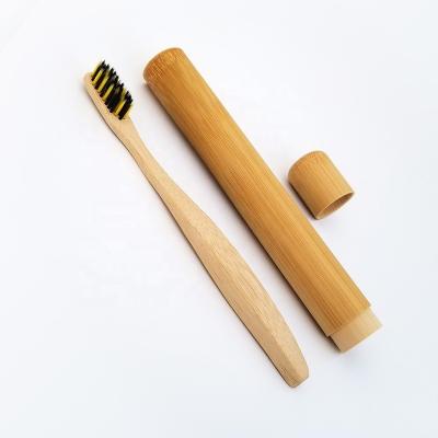 China Eco-friendly 100% Biodegradable Bamboo Natural Products Bambu Toothbrush Kit (1 bamboo toothbrush+1 bamboo case) for sale