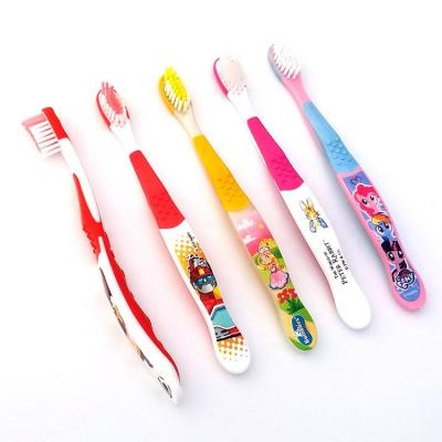 China Ultra Soft Bristle Yangzhou Color Cartoon Printing Children Toothbrush, BPA Free Soft Bristle Kids Toothbrush for sale