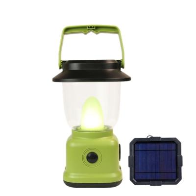 China Outdoor Portable Rechargeable Camping Light OEM Solar Charging Lighting Camp With Power Bank Lantern Outdoor Foldable Camping Light for sale