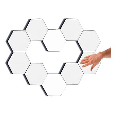 China KINGSLITE Modern DIY RGB Honeycomb Touch Screen Lamp Modular Sensitive Hexagon Led Wall Light Night Light for sale