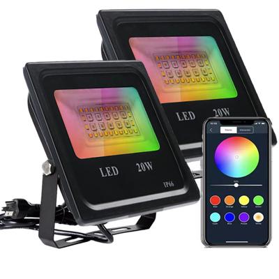 China Wireless Outdoor Mesh Rgb 100W 150W 20W App Ip66 BT Waterproof LANDSCAPE Floodlight Stadium Lamp Led Flood Lights Floodlights for sale