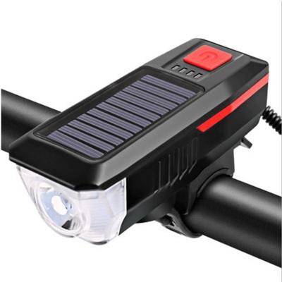 China Front Wheel Set Tail Accessories Brake Rechargeable Rear Tire Signal Headset Bike Head Led Solar Bicycle Light K-SB60 for sale