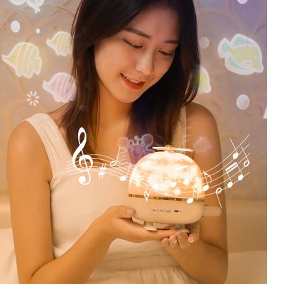 China KINGSLITE Modern Sky Moon Small Romantic Led Music Star Laser Kids Baby Club 3D Night Light Starry Star Light Projector for sale