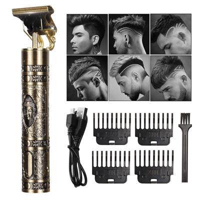 China Cheap Custom Factory Price Car Cordless Electric Hair Clippers For Men Hair Trimmer Razor Vintage T9 for sale