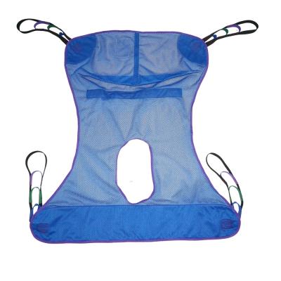 China Rehabilitation Center Patient Repositioning Transfer Toilet Lifting Cilp Sling Belt Support And Rehabilitation for sale