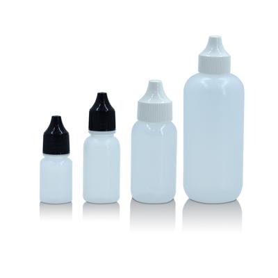 China Medical HDPE 7.5ml 15ml 30ml 120ml Squeeze Bottle Personal Care Eye Drops For Container White Plastic Dropper Bottle for sale