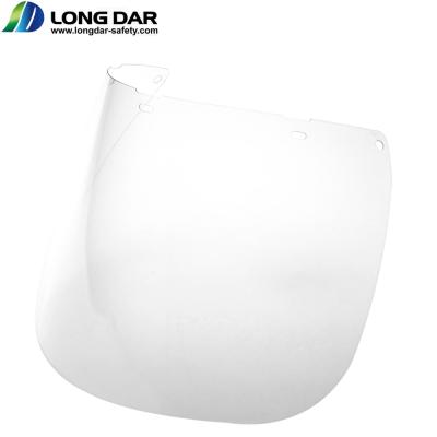 China PC CE Clear Polycarbonate 0.8 Mm Thickness Protective Face Shield Sun Visor for sale