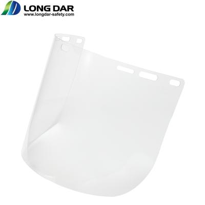 China Taiwan Clear Polycarbonate PC Sun Shade ANSI Z87.1 VC85S Standard 1mm Thickness Protective Face Mask for sale