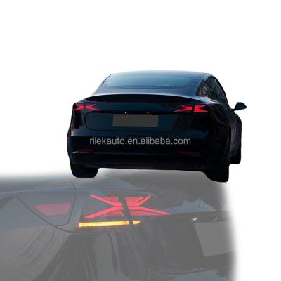 China For Tesla Model 3 Y X-Men Full LED X-Men Series Dynamic Tail Light Taillight Assembly For Tesla Model 3 / Model Y 2017 Tail Light Tail Lamp Plug And Play -2020 for sale