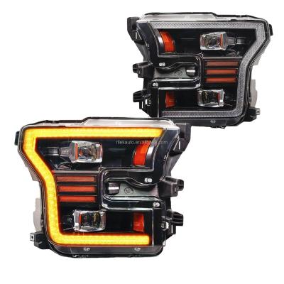 China For Ford F150 Rise LED Headlamp Headlamp Assembly For To Take Off Ford F150 F 150 F-150 V1 2015-2017 Head Light Lamp for sale