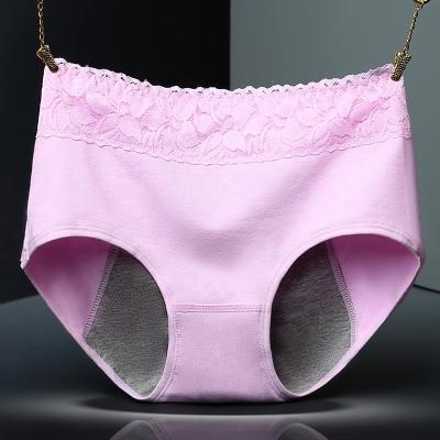 China QUICK DRY Women's Cotton Lace Underwear Menstrual Side Briefs Proof Single Breathable Underwear for sale