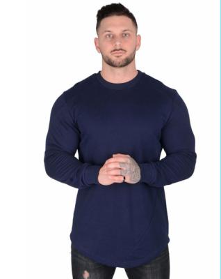 China Breathable Running Long Sleeve Men's Gym T-shirt Compression Sports Shirt Slim Fit Polo Top Male Workout Fitness T-shirt Training Clothing for sale