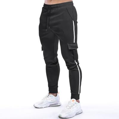 China Men's Breathable Quilting Pants Mid Waist Plus Size Bonding Sweatpants With Pocket Ties Casual Loose Sports Jogging Pants For Men for sale