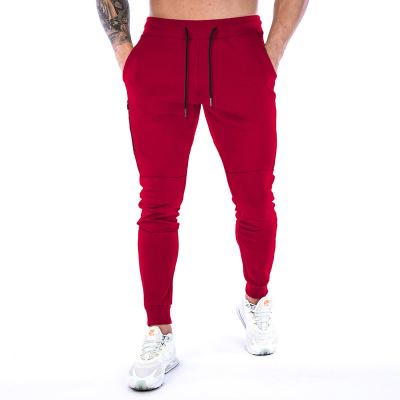 China Available Multi Colors Gym Sweatpants Slim Fit Pants Men Breathable Jogging Pants With Side Back Zipper Pockets for sale