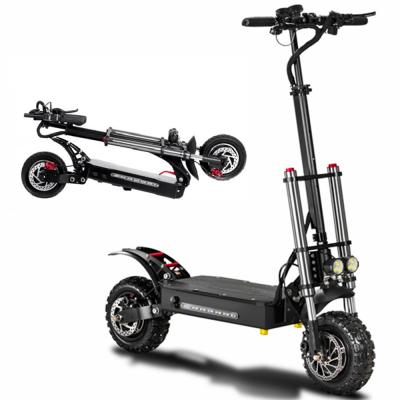 China Explorers Unisex Powerful Motor Quickwheel Big Wheel 5600w 60v 85km Fastest 11 Inch Dual Motor Electric Scooter for sale