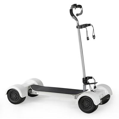 China Quickwheel Golf Skateboard Scooter Four Wheel Folding Electric Golf Scooter with Golf Cart 150*80*33cm for sale