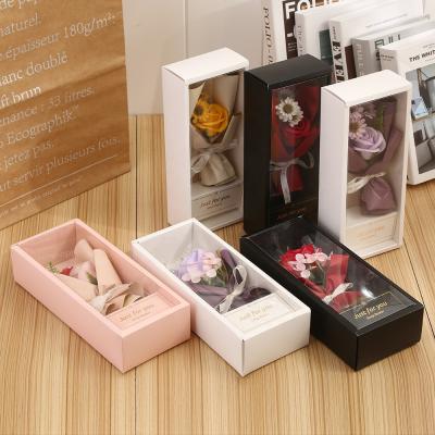 China Wholesale Handmade Soap Flower Artificial Soap Flower Gift Box Making Soap Florist Bouquet Soap Flower Gift Boxes for sale