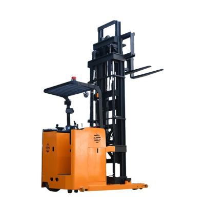 China 1 Ton 1.5 Ton VNA Three Way Forklift Pallet Company Advertising Three Way Stacker Electric Forklift for sale