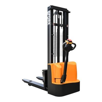 China Advertising Company Electric Walkie Stacker Truck Full Electric Walkie Pallet Stacker Forklift With CE Certificate for sale