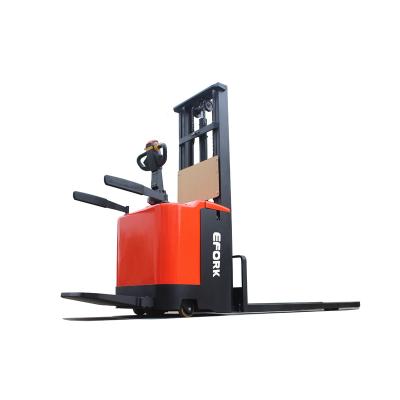 China Advertising Company 1500kg Full Electric Pallet Stacker Battery Operated Pallet Stacker for sale