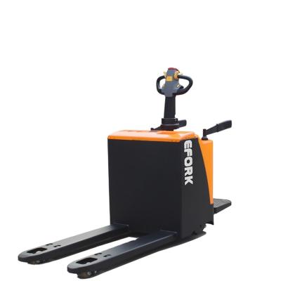 China Advertising Company 2000kg Capacity Products Forklift Hot Mini Reach Standing Type Electric Pallet Truck for sale