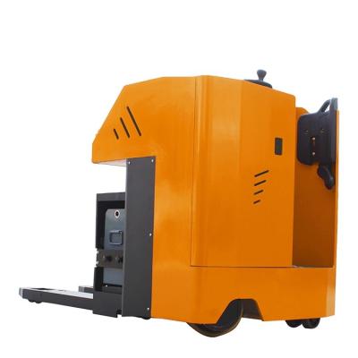 China Advertising company factory price reach rack on electric pallet truck with power steering stand-up forklift low for sale