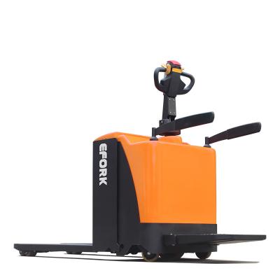 China Advertising Company EFORK Original Factory Chinese REACH Rack On Type Pallet Moving Electric Pallet Truck for sale