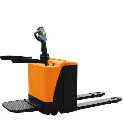 China Advertising Company EFORK EPS Steering Rack Type Continuously Accelerating Pallet Moving Electric Pallet Truck for sale