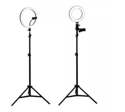 China PORTABLE 10 inch LED beauty live broadcast ring light with adjustable tripod stand for sale