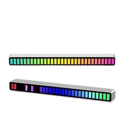 China Colorful Rhythm RGB Light Car Light Colors Lamp Pickup LED Light Sound Pickup Bar Audio Control Adjustable Sound Ambient Light for sale