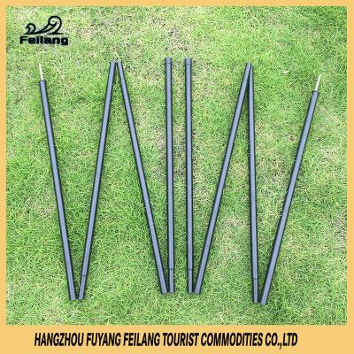 China Steel Pole Steel Pipe Power Coating Foldable Telescopic Tent Poles Flexible Metal Extension Crossbar Tent Poles for sale