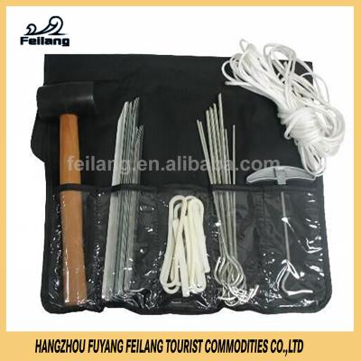 China 33 PCS Tool Kit Tent Accessories Set Outdoor Camping Peg 340*250*230mm for sale